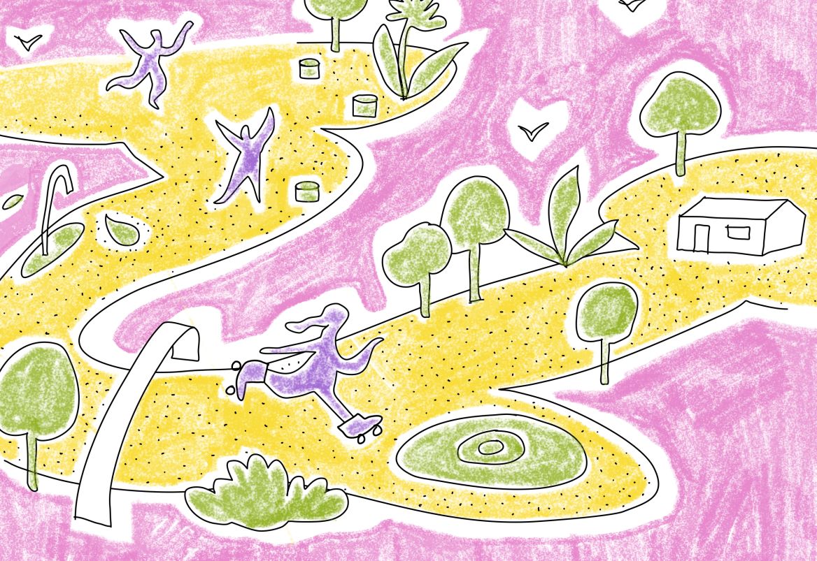 Place aux enfants! dessin de Irene Gil